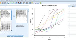 The SPSS Item response theory IRT analysis  New [upl. by Qifahs633]