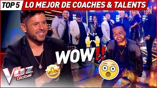 Las MEJORES actuaciones de los COACHES y sus TALENTS en La Voz [upl. by Pollak]