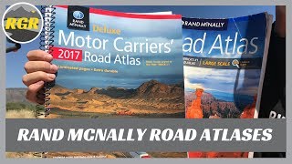 Rand McNally Road Atlas  Product Review  Large Scale vs Motor Carrier version [upl. by Ahcsropal339]