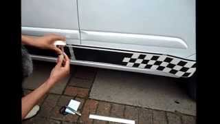 How to apply vehicle stripes  Part 2  Application method 1 [upl. by Yblok355]