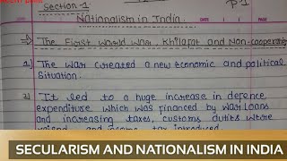 CBSE Class 10 History Notes Chapter 3 Nationalism in IndiaNotes in description [upl. by Jenness]