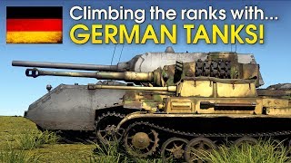 Climbing the ranks with GERMAN TANKS  War Thunder [upl. by Lagiba655]