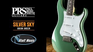 PRS Silver Sky  Orion Green  InDepth Demo [upl. by Alberic]