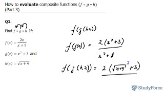 📚 How to evaluate composite functions f∘g∘h Part 3 [upl. by Bruner174]