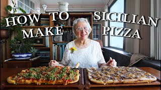 Sicilian Pizza  Kitchen on the Cliff with Giovanna Bellia LaMarca [upl. by Redle17]