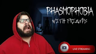 GHOSTHUNTERS  Phasmophobia wFriends 🔴Live Gameplay [upl. by Kirtley100]