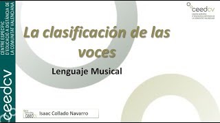 Clasificación de las voces [upl. by Juliane]