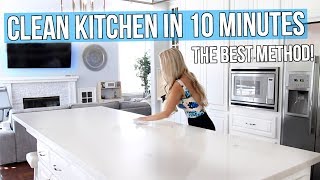 10 Minute Kitchen Cleaning Routine The BEST Method [upl. by Ty]