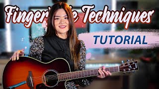 6 Fingerstyle Techniques I Always Play Tutorial  Josephine Alexandra [upl. by Jezebel]