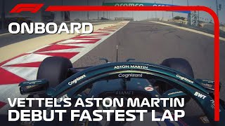 Sebastian Vettels Aston Martin Debut Fastest Lap  2021 PreSeason Testing [upl. by Sarette]