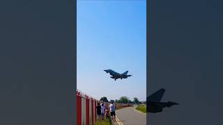 Eurofighter landing at RAF Coningsby [upl. by Undis357]