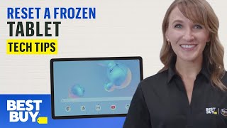 Reset Your Frozen Tablet  Tech Tips from Best Buy [upl. by Pincus509]